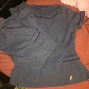 Navy blue jannuu scrubs